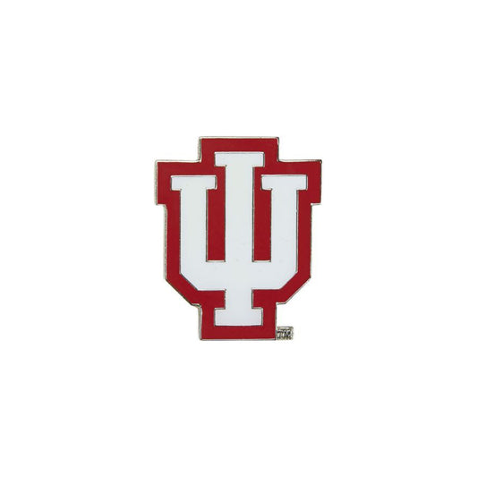 Indiana Hoosiers Trident Hatpin in White and Crimson - Front View