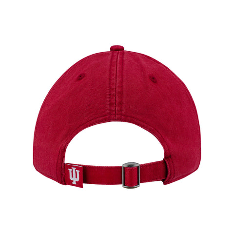 Indiana Hoosiers Ladies Zoey Adjustable Hat in Crimson - Back View