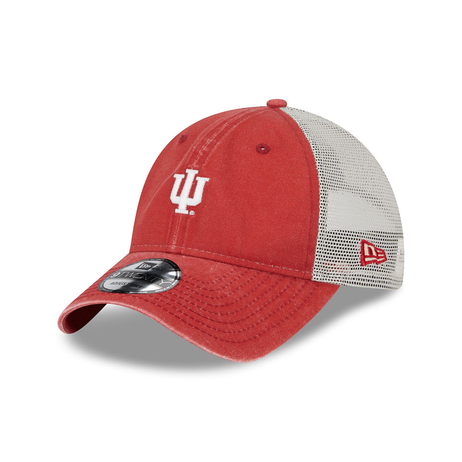 Ladies Indiana Hoosiers Micro Mesh Back Crimson Adjustable Hat - Left View