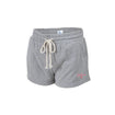 Ladies Indiana Hoosiers Rally Shorts in Grey - Front View