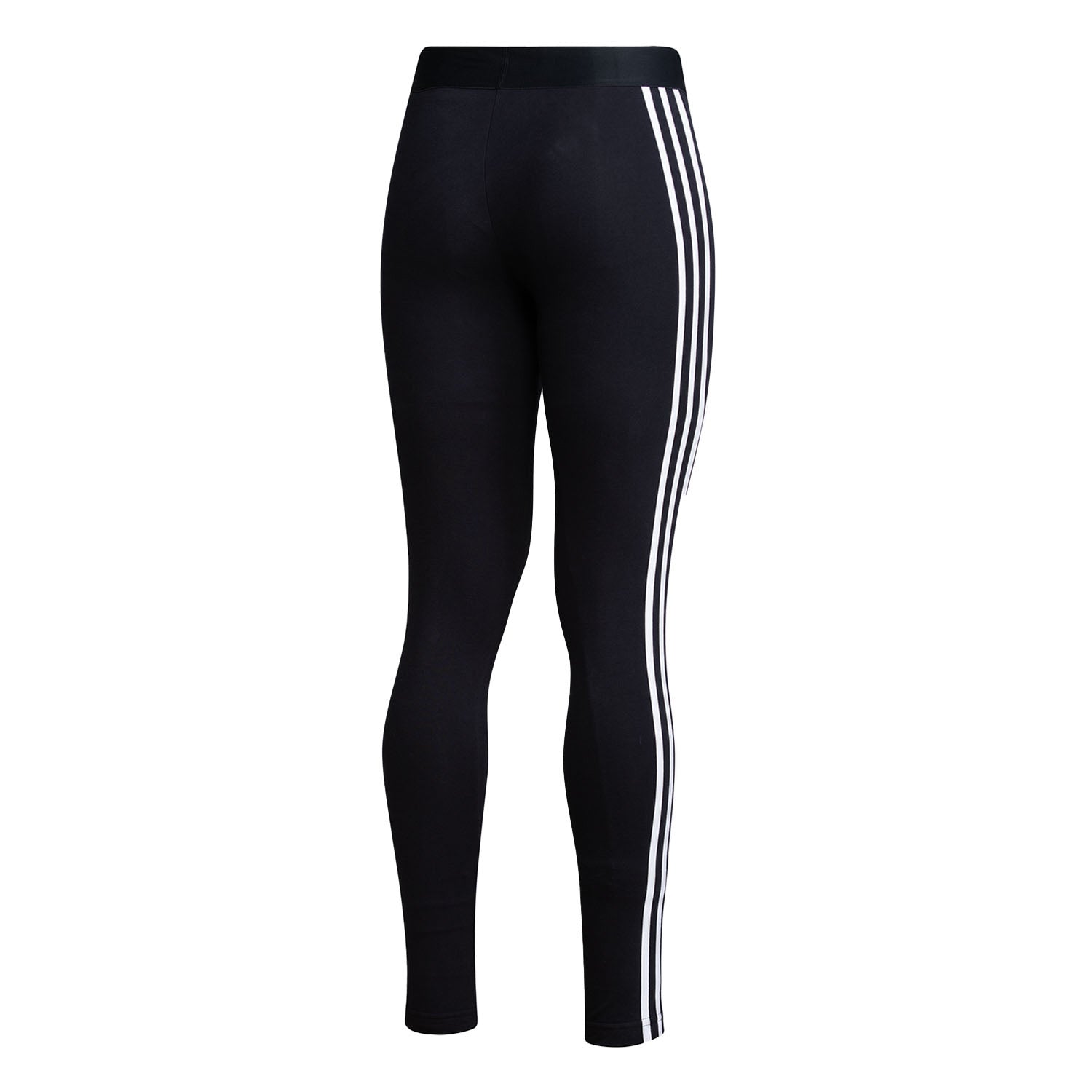 Ladies Indiana Hoosiers Adidas Tight Pants in Black - Back View