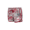 Ladies Indiana Hoosiers Pocket Shorts in Grey - Front View