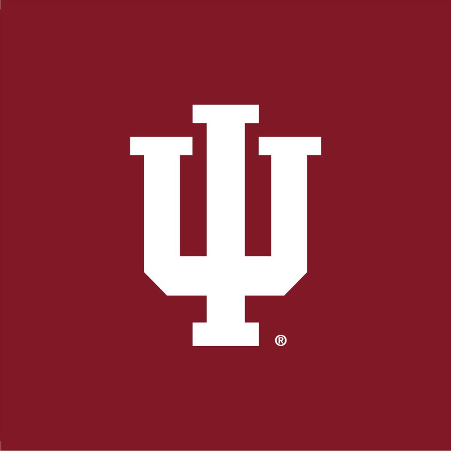 Ladies Indiana Hoosiers Super Fan Colorblock Hood in Crimson - Logo View
