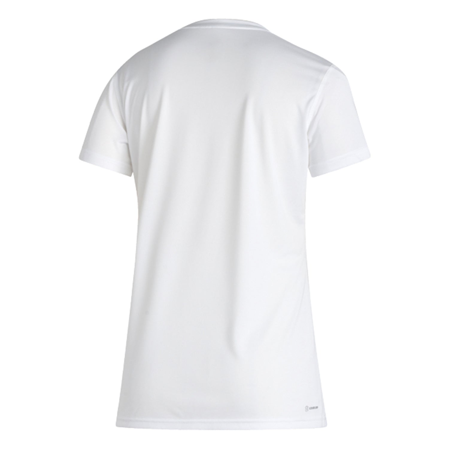 Ladies Indiana Hoosiers Adidas Creator Stacked T-Shirt in White - Back View