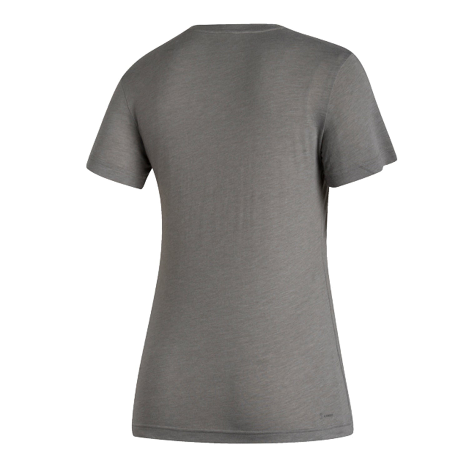 Ladies Indiana Hoosiers Adidas Blend Arched T-Shirt in Grey - Back View