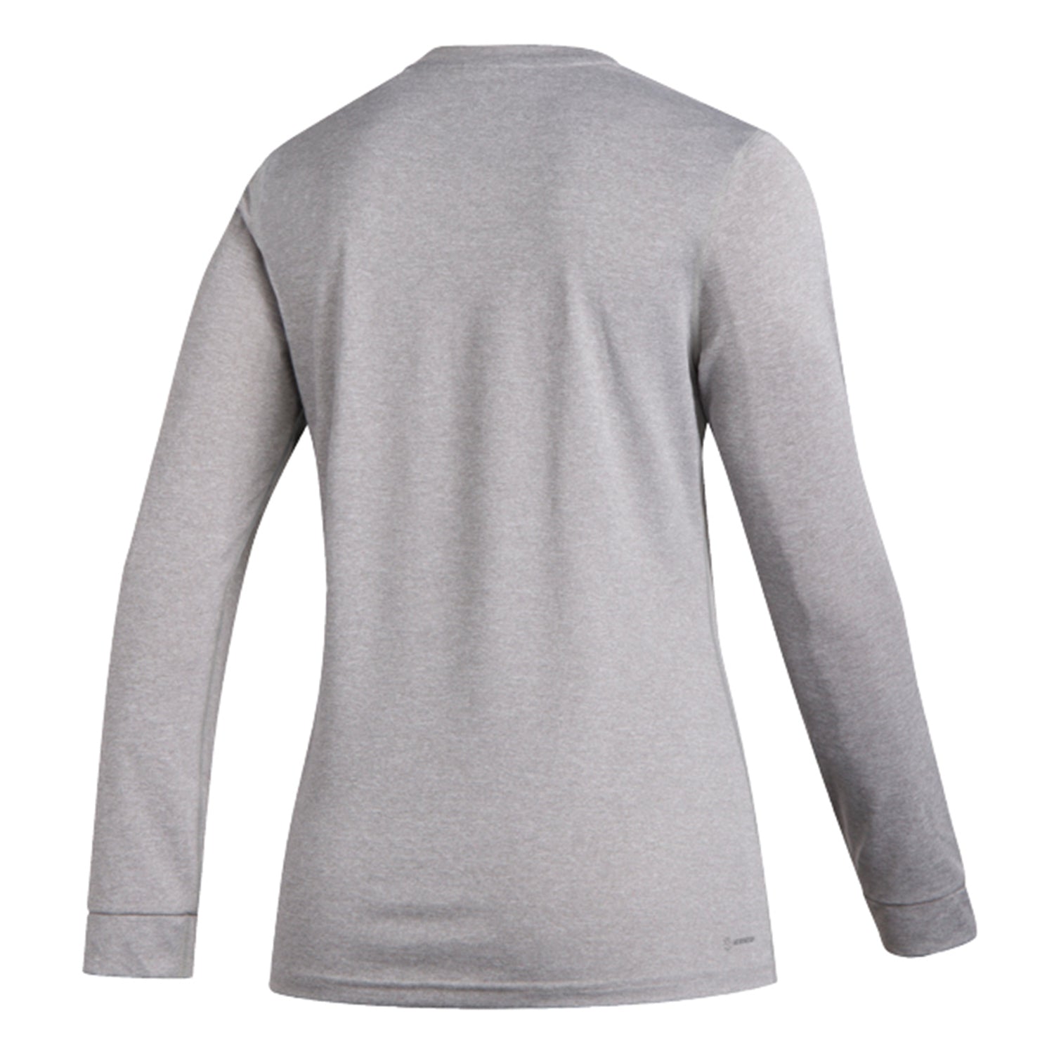 Ladies Indiana Hoosiers Adidas Creator Arched Blur Long Sleeve T-Shirt in Grey - Back View