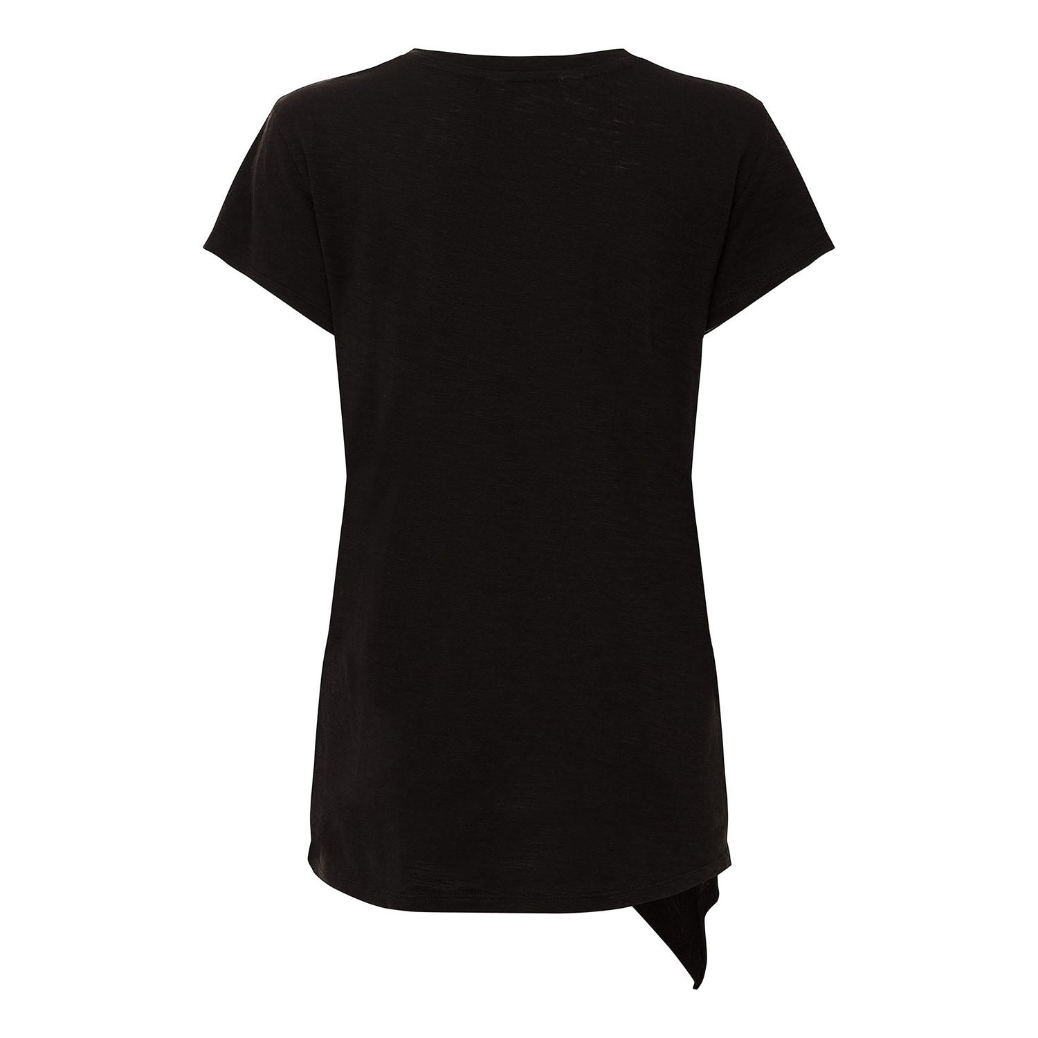 Ladies Indiana Hoosiers Sophie Side Short Sleeve in Black - Back View