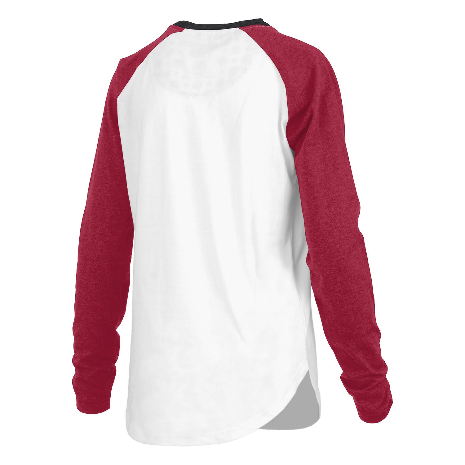 Ladies Indiana Hoosiers Brooking Long Sleeve in White and Crimson - Back View