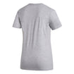 Ladies Indiana Hoosiers Adidas Amplifier Grey T-Shirt - Back View