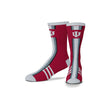 Indiana Hoosiers Da Bomb Crew Socks in Crimson - Front & Side View