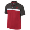Indiana Hoosiers Two Yutes Polo in Crimson and Black - Front View