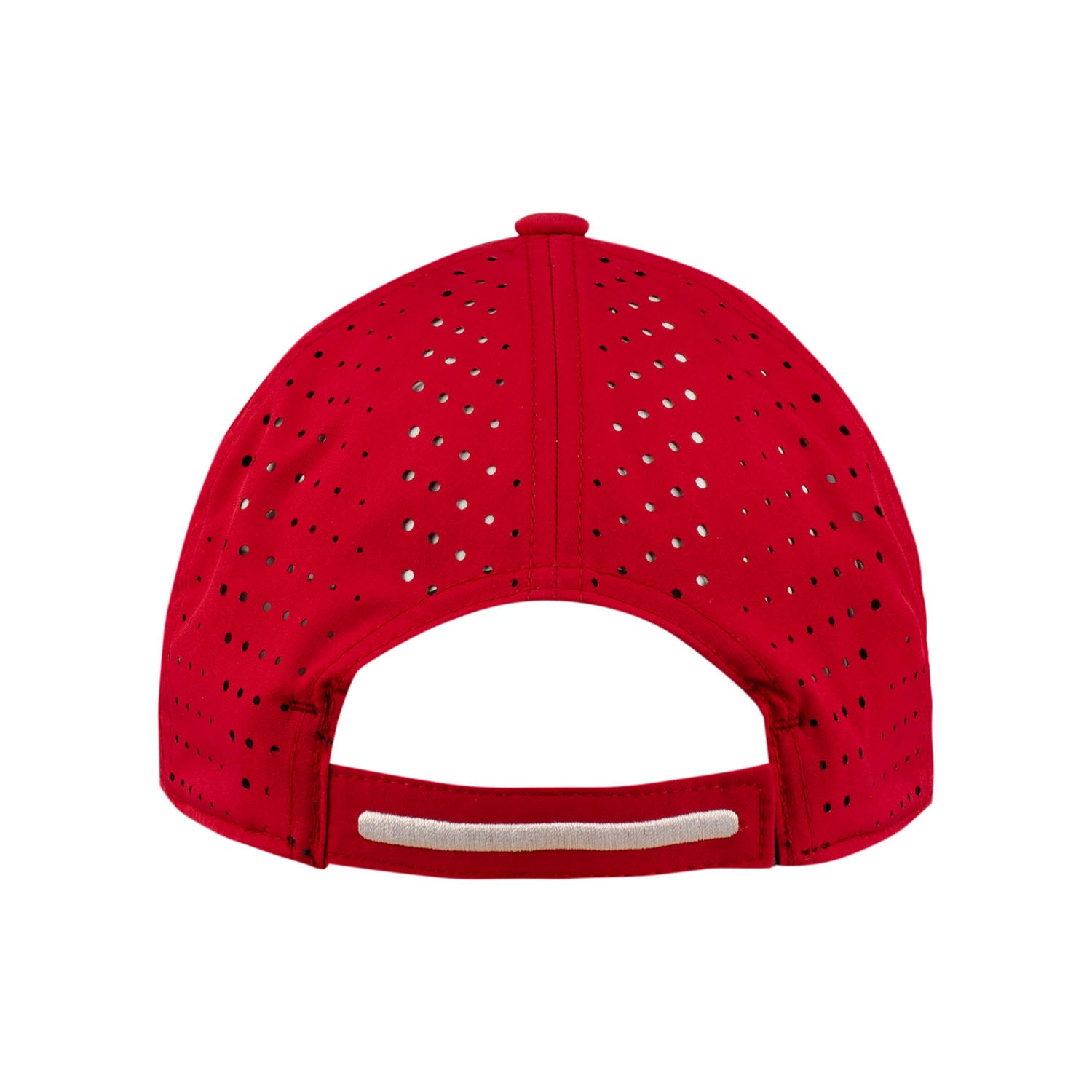 Indiana Hoosiers Adidas Laser Perforated Adjustable Hat in Crimson - Back View