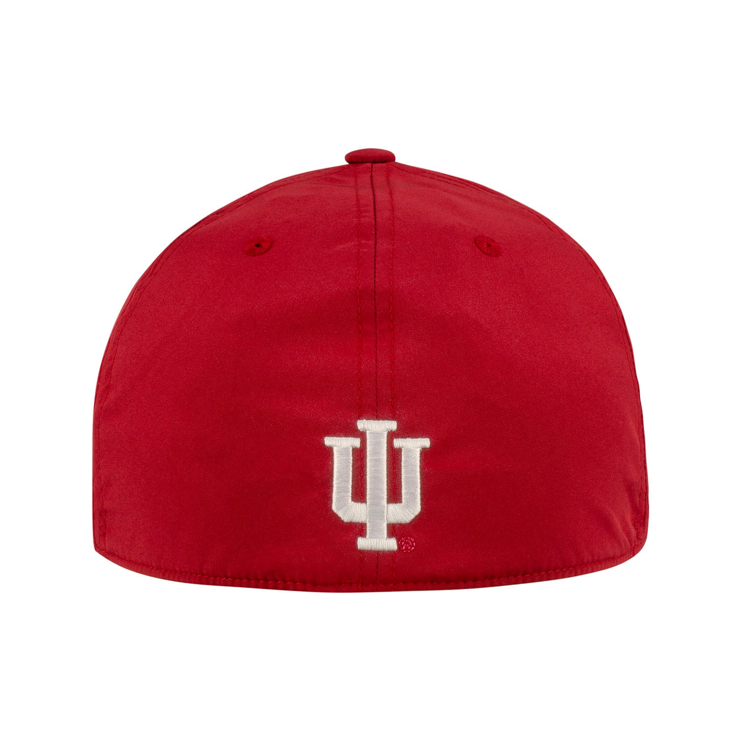 Indiana Hoosiers Adidas Stacked Wordmark Flex Hat in Crimson - Back View