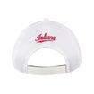 Indiana Hoosiers Adidas Coach Mesh Adjustable Hat in White - Back View