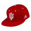 Indiana Hoosiers Adidas Wool Fitted Hat in Crimson - Front/Side View