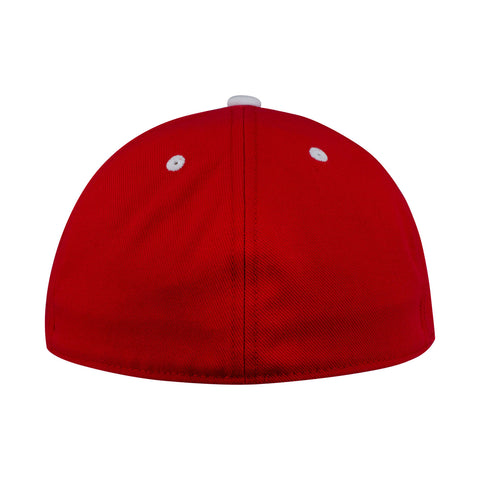 Indiana Hoosiers Adidas Wool Fitted Hat in Crimson - Back View