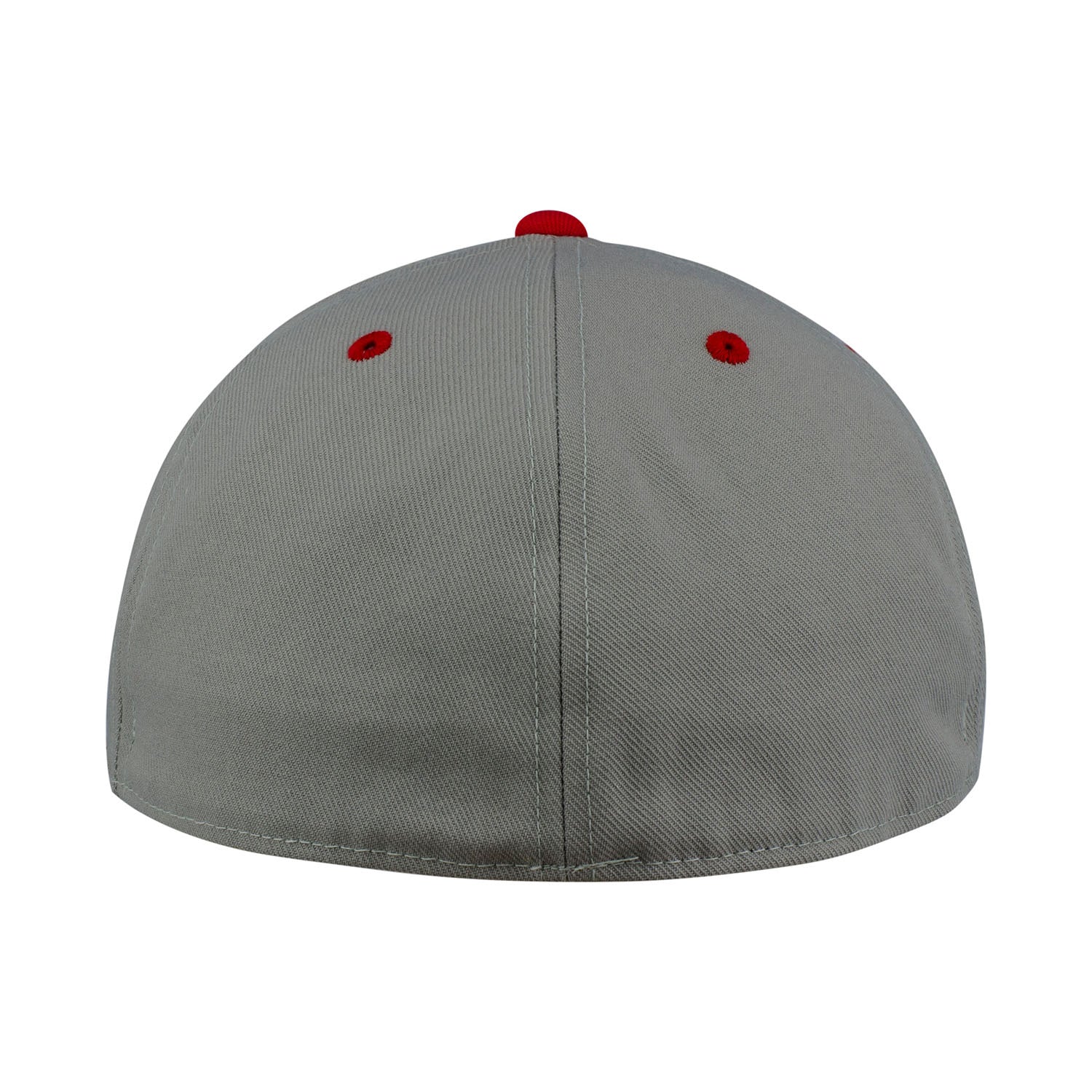 Indiana Hoosiers Adidas Two Tone Wool Fitted Hat in Grey and Crimson - Back View