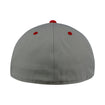 Indiana Hoosiers Adidas Two Tone Wool Fitted Hat in Grey and Crimson - Back View