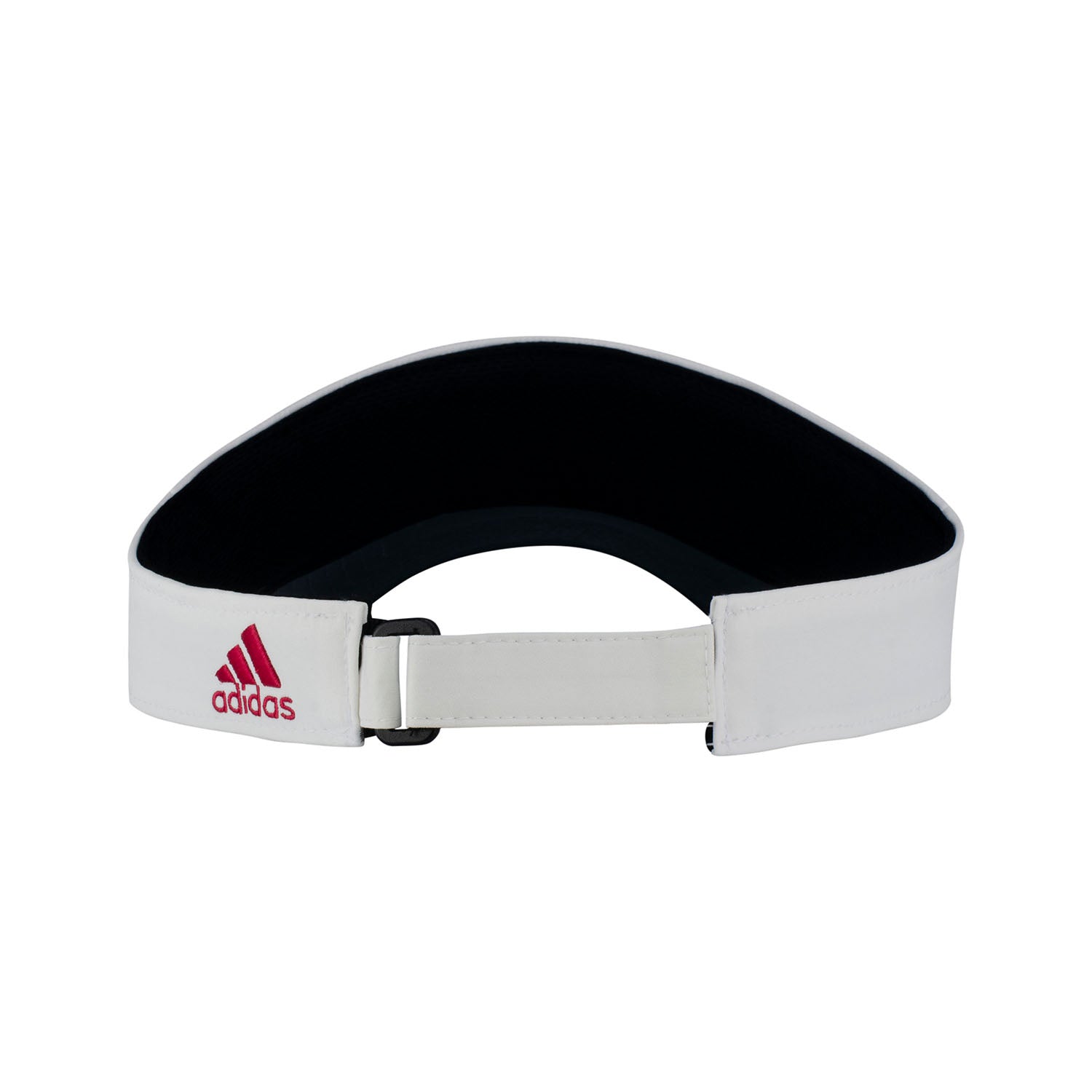 Indiana Hoosiers Adidas Coach Thin White Visor - Back View