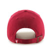 Indiana Hoosiers Cleanup Adjustable Hat in Crimson - Back View