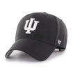 Indiana Hoosiers MVP Wool Tonal Adjustable Hat in Black - Front View