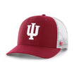 Indiana Hoosiers Two Tone Mesh Trucker Hat in Crimson - Front/Side View
