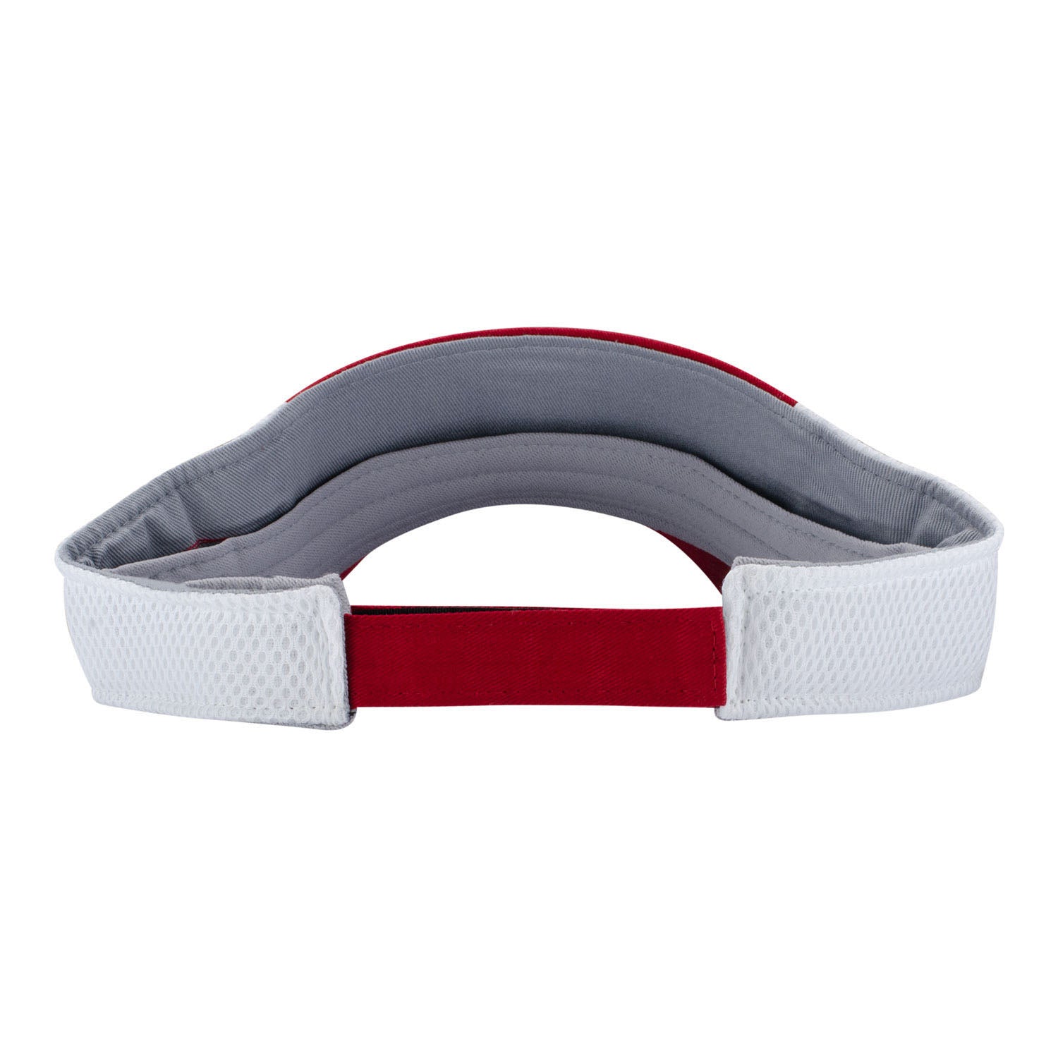 Indiana Hoosiers Dropstep Crimson Adjustable Visor - Back View