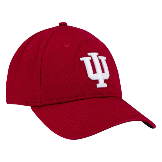 Indiana Hoosiers Core Classic 9Twenty Adjustable Hat in Crimson - Front/Side View