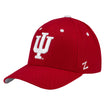Indiana Hoosiers Competitor Adjustable Hat in Crimson - Front/Side View