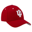 Indiana Hoosiers ZH Primary Logo Flex Hat in Crimson - Front/Side View