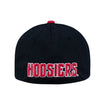 Indiana Hoosiers Two Tone Primary Logo Flex Hat in Black and Crimson - Back View