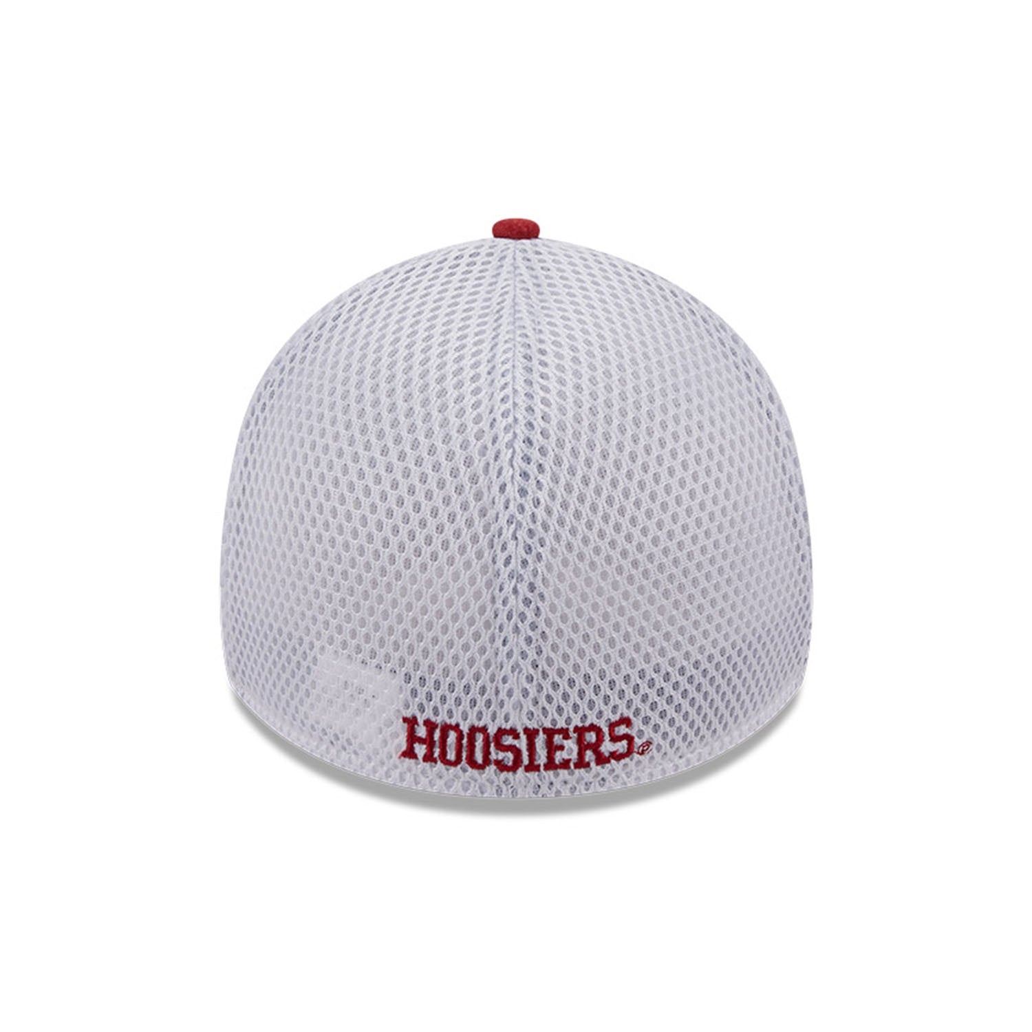 Indiana Hoosiers Primary Logo Shadow Neo Crimson Flex Hat - Back View