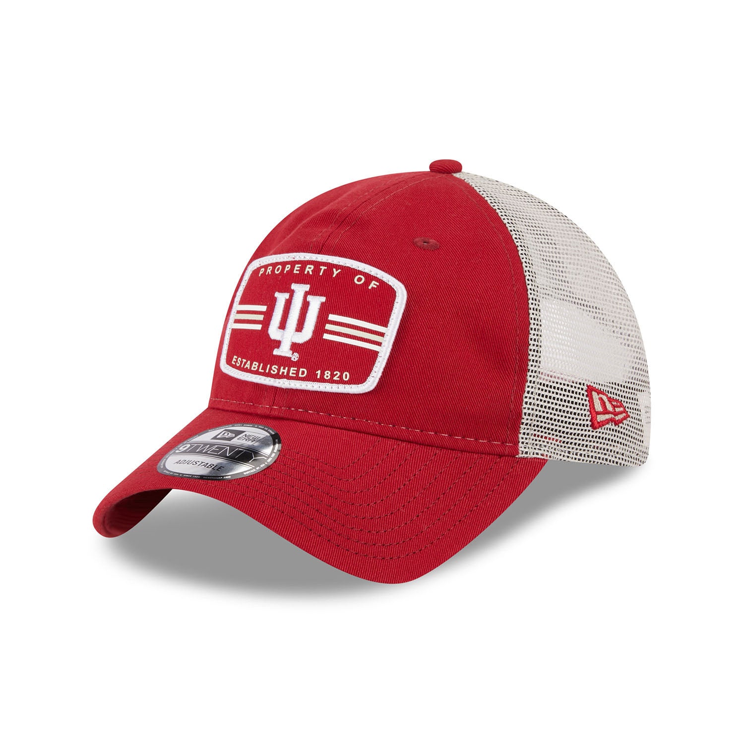 Indiana Hoosiers Property Mesh Back Crimson Adjustable Hat - Left View