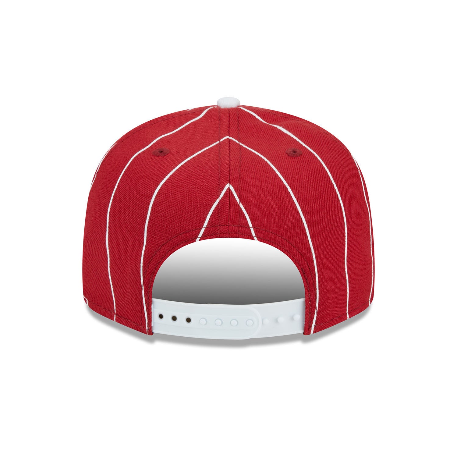 Indiana Hoosiers Vintage Pinstripe Crimson Adjustable Hat - Back View