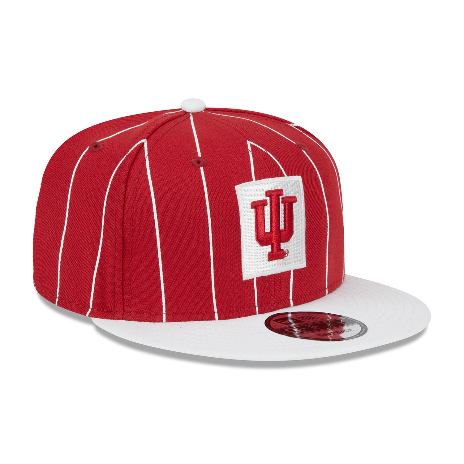 Indiana Hoosiers Vintage Pinstripe Crimson Adjustable Hat - Right View