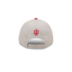 Indiana Hoosiers Primary Logo Two Tone Grey Adjustable Hat in Grey - Back View