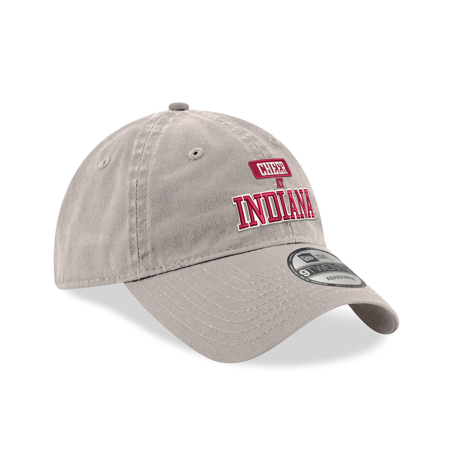 Indiana Hoosiers Cheer Stone Adjustable Hat - Front/Side View