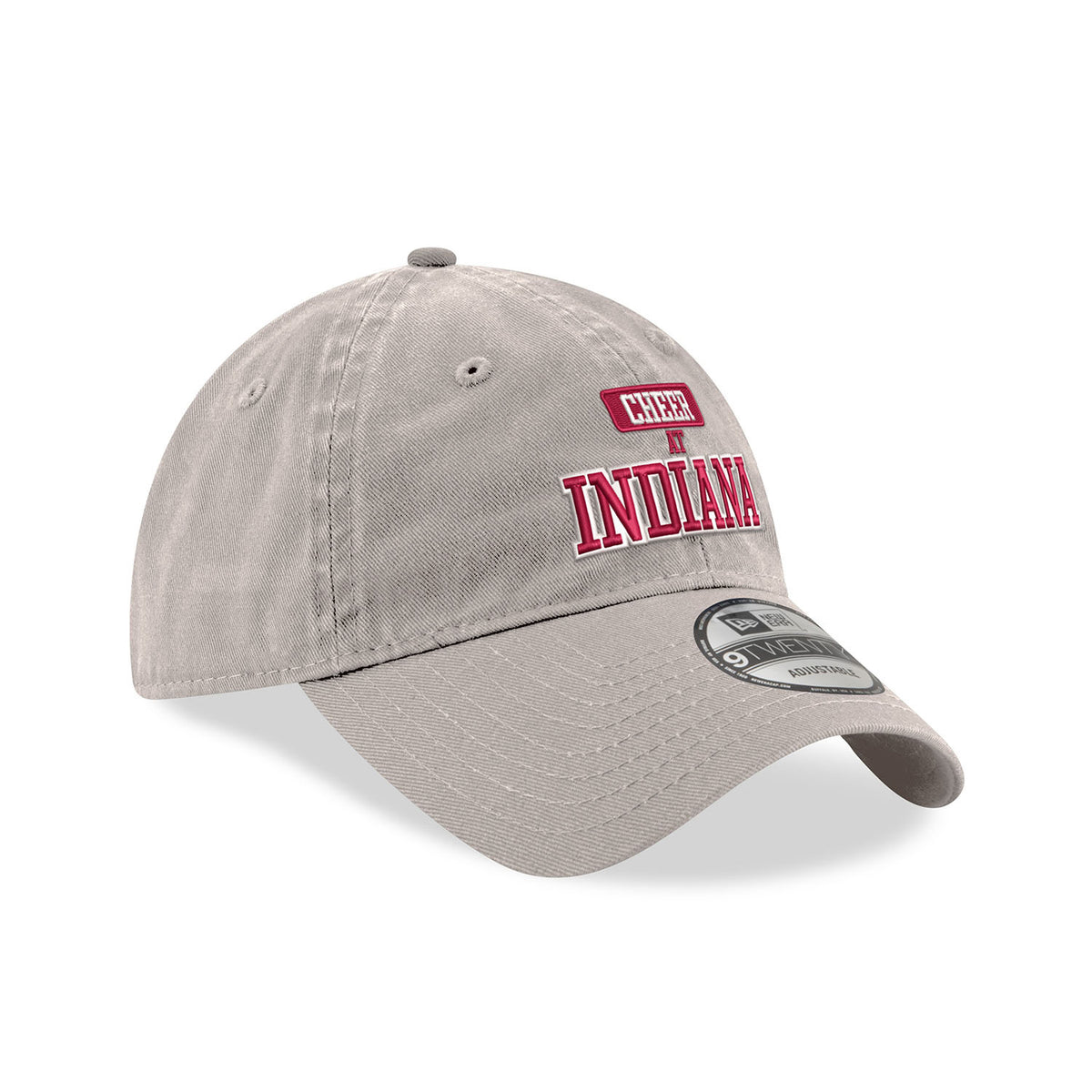 Indiana Hoosiers Cheer Stone Adjustable Hat - Front/Side View