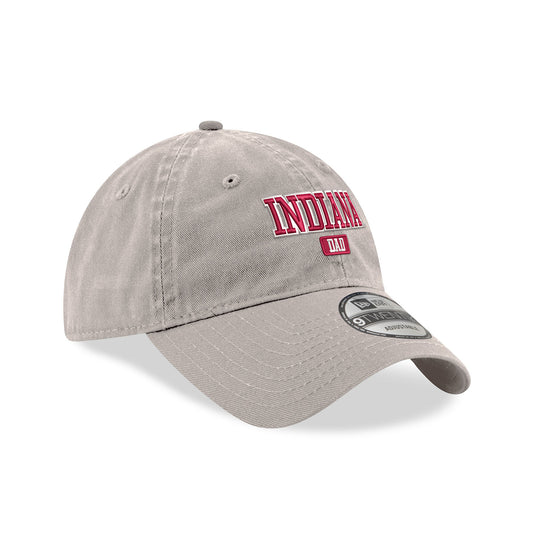 Indiana Hoosiers Dad Stone Adjustable Hat - Front/Side View