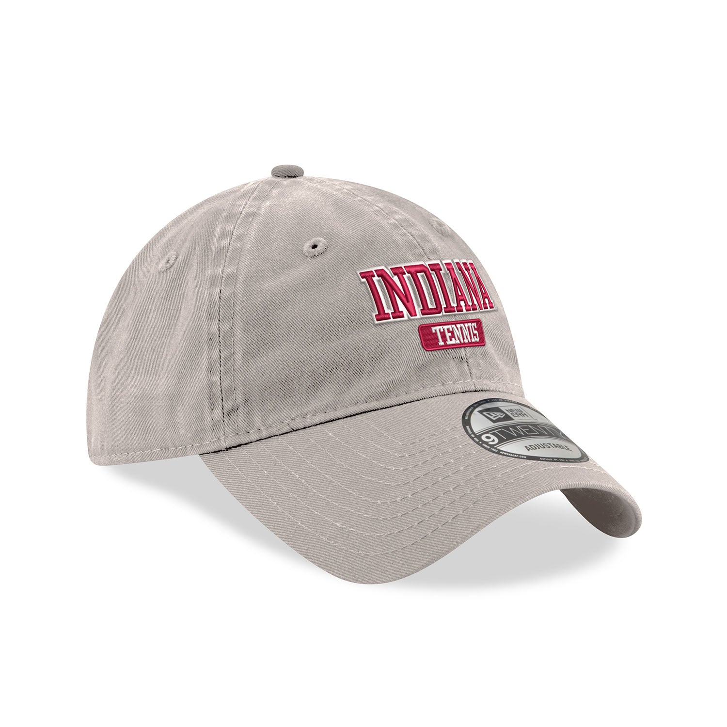 Indiana Hoosiers Tennis Stone Adjustable Hat - Front/Side View