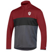 Indiana Hoosiers Athletic Fleece 1/4 Zip in Crimson, Black, and Grey - Front View