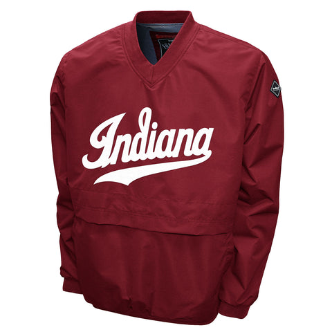 Indiana Hoosiers Windshell Pullover Crimson Jacket - Front View