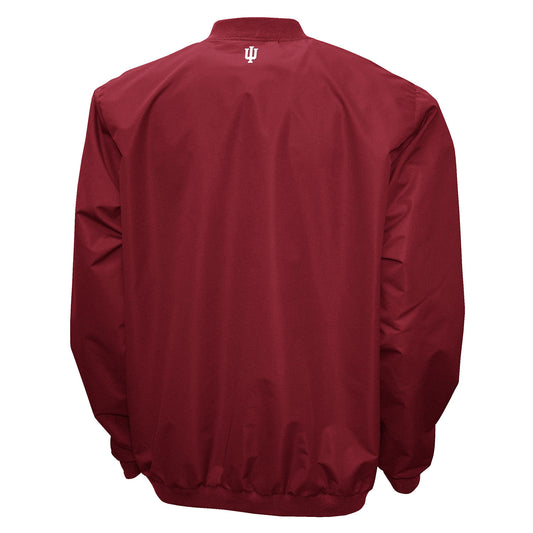 Indiana Hoosiers Windshell Pullover Crimson Jacket - Back View