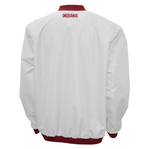 Indiana Hoosiers Windshell Pullover White Jacket - Back View