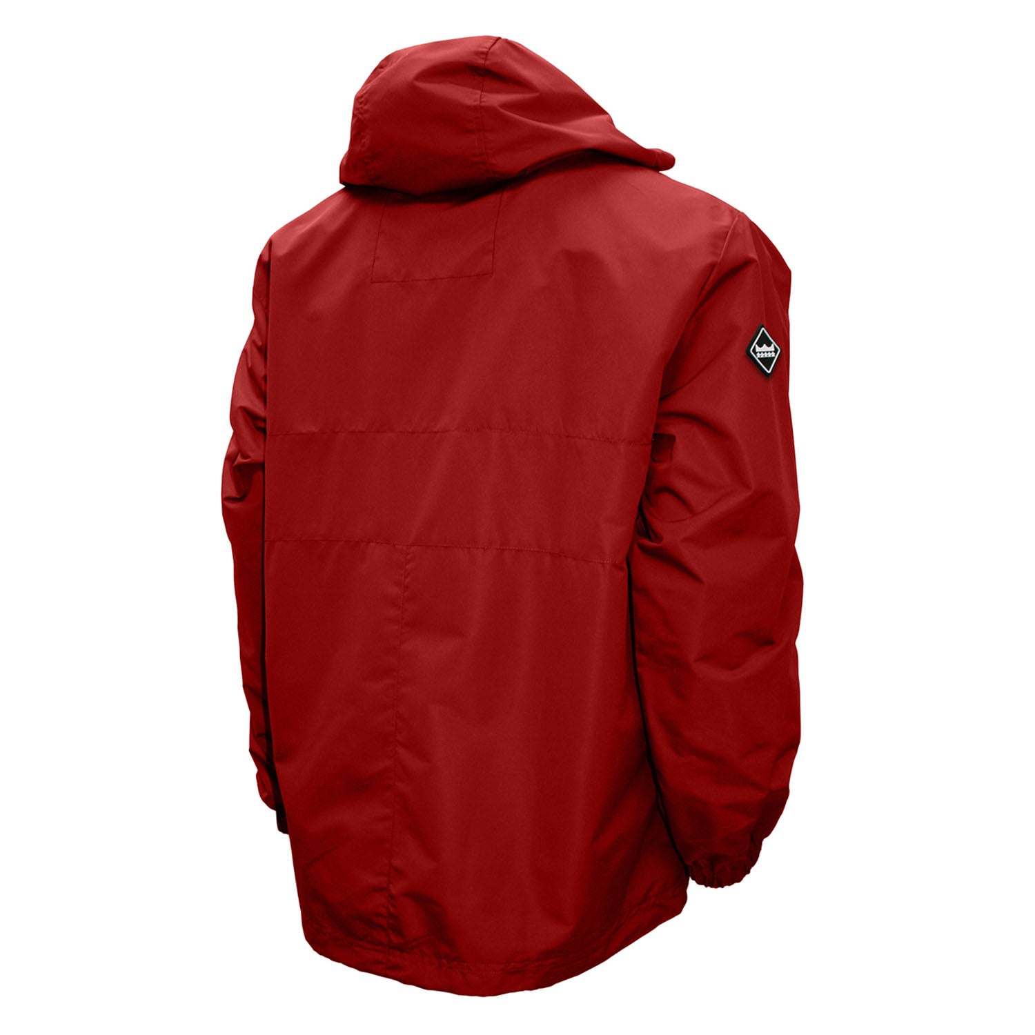 Indiana Hoosiers Alpha Anorak 1/2 Zip Jacket in Crimson - Back View