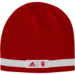 Indiana Hoosiers Adidas Wordmark Cuffless Knit Hat in Crimson - Back View