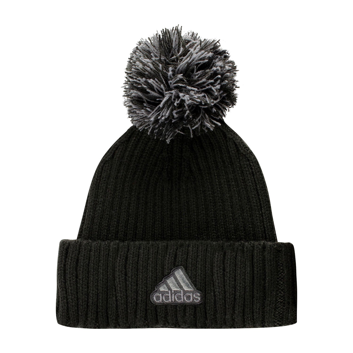 Indiana Hoosiers Adidas Script Hoosiers Knit Hat in Black - Back View