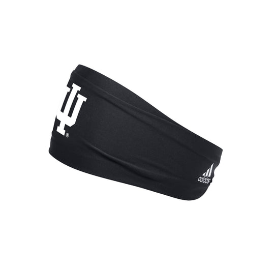 Indiana Hoosiers Adidas Performance Knit Headband in Black - Front/Side View