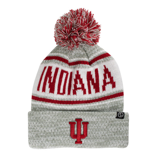 Indiana Hoosiers Bode Grey Knit Hat - Front View