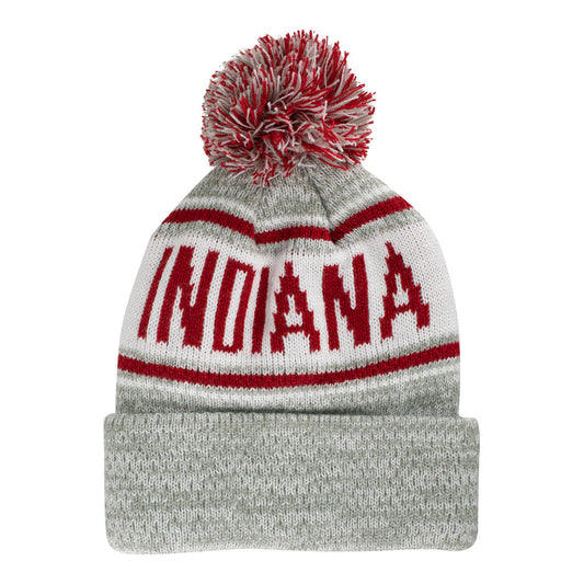 Indiana Hoosiers Bode Grey Knit Hat - Back View